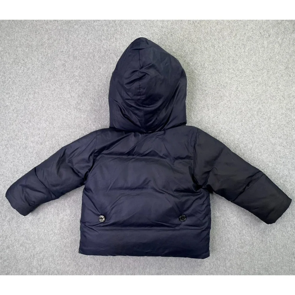 Ralph Lauren Infant Down Puffer Jacket Size 6M‎ Navy Pony Pockets Preppy City